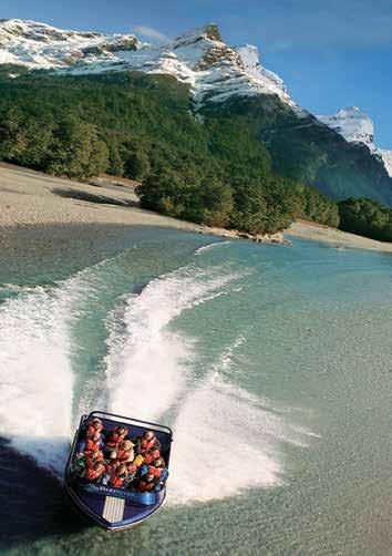 ASPIRING NATIONAL PARK, JET BOAT ADVENTURE & BEECH FOREST WALK This morning you will journey to the small settlement of Glenorchy at the 18MT. head of Lake Wakatipu by coach.