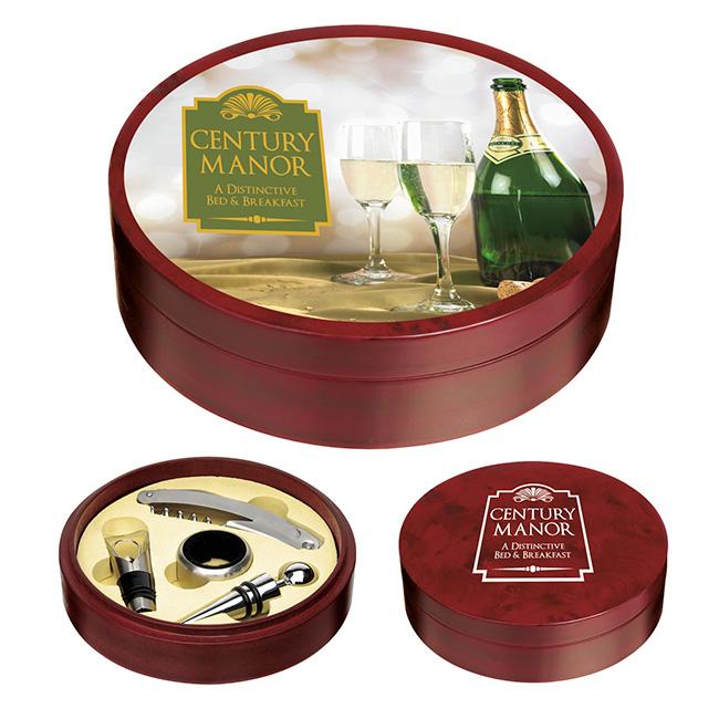 36572 Tuscany Wine Set Great thank-you gift Each piece is made of a naturally occurring material; slight variations may be