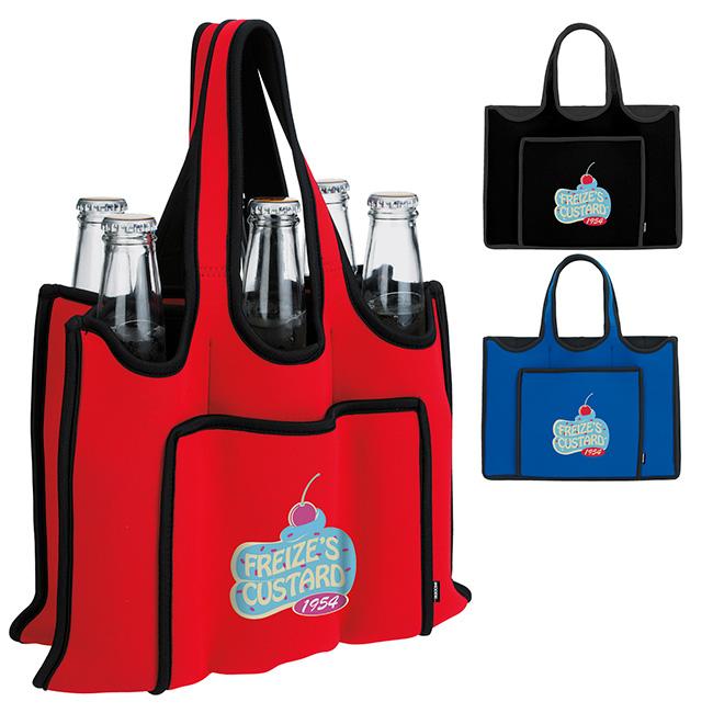46009 KOOZIE 6 Pack Bottle Carrier Handy carrier holds 6 bottles Perfect for outdoor parties,