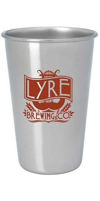 46066 Stainless Pint Glass - 16 oz.