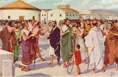 Four major TYPES OF GOVERNMENT evolved in ancient Greece: Monarchy (rule of a king) limited by an aristocratic council and a popular assembly.