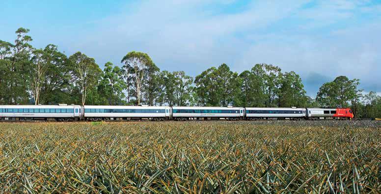 COASTAL RAIL EXPERIENCES Spirit of Queensland RailBus Coach Connection With the convenience of the RailBus Coach Connection, getting to your holiday destination is even easier.
