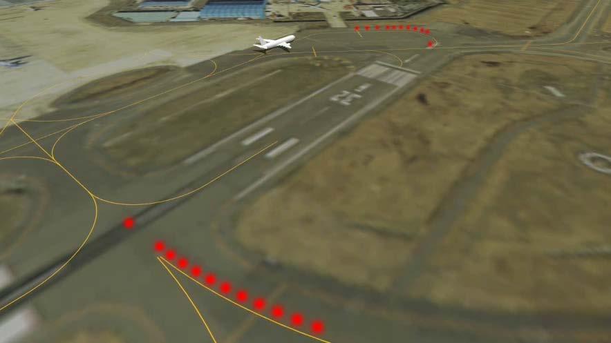 Overview : Examples of Runway Entrance Lights (REL) and