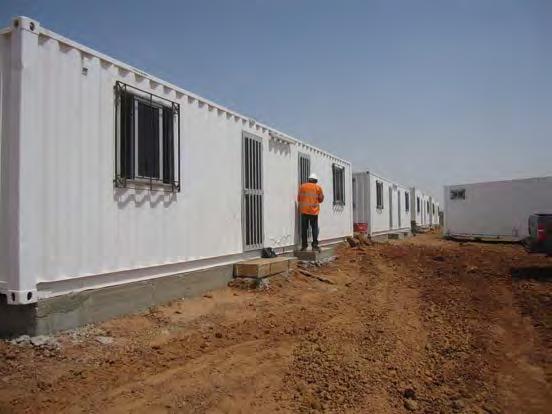 Figure 3: Project mine site facilities and offices being installed German company BAUER Resources Senegal has been