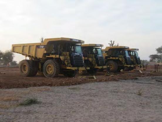 Mining contractor Agromines has completed top soil clearing of the first stage of the open pit and the main mining fleet has commenced overburden removal and is ramping up to be fully operational by