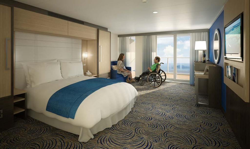 MOBILITY DISABILITIES Feel right at home on our spacious ships. These features and services ensure guests with mobility disabilities can cruise with ease.