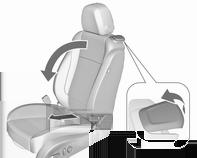 Preklapanje sjedala na sjedalima s električnim upravljanjem 9 Upozorenje Prije vožnje, prilikom preklapanja, provjerite je li sjedalo čvrsto zabravljeno u položaju.
