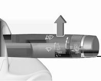 Podesivi interval rada brisača Automatsko brisanje upravljano senzorom za kišu Instrumenti i kontrole 75 Podesiva osjetljivost senzora za kišu Poluga brisača u položaju INT.