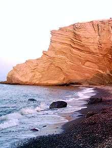 Santorini Beaches on the North East Coast: Oia - Baxedes and Paradisos Beach Baxedes - Paradisos Beach is a short drive from Oia.