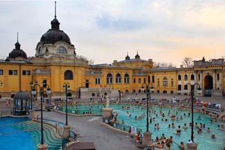This one happens to be bright yellow and neo-classical and is also one of the biggest and most special bath complexes in Budapest.
