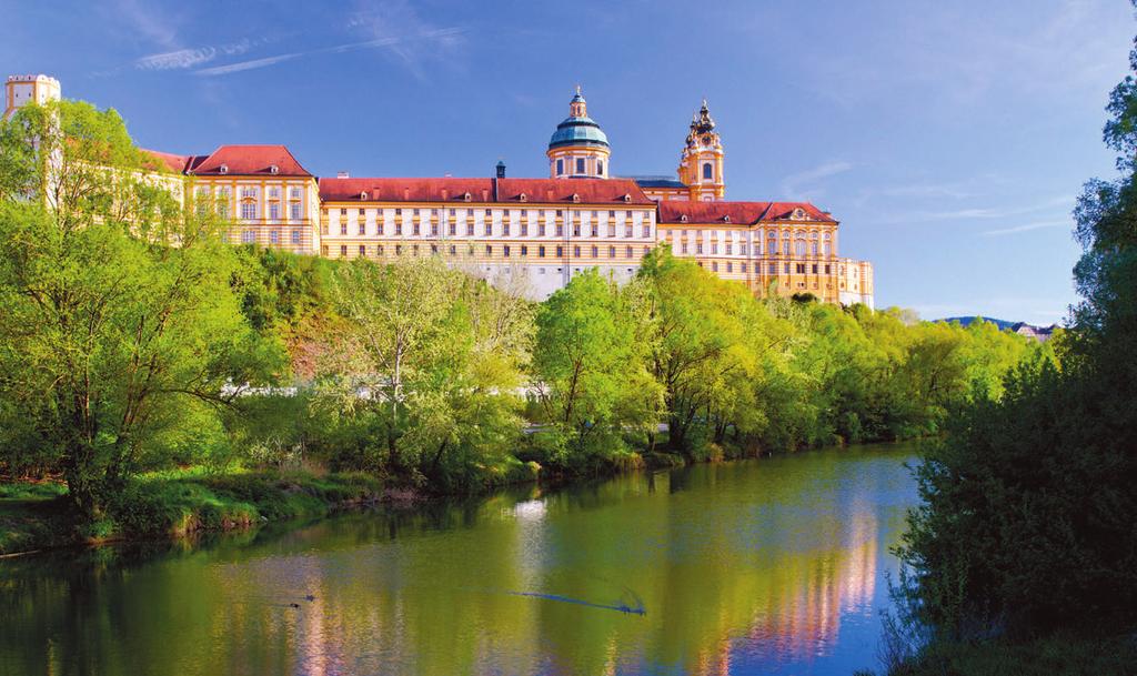 PHOTOGRAPHY: (Left to right) Melk Abbey on the Danube River; local beer in Prague; sculpture in Bratislava DANUBE DREAMS PRICED FROM $2,299 INCLUDED FEATURES CRUISE Deluxe 7-night cruise in an