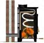 Burley stoves draw all their air through a vent at the rear where it is cooler.
