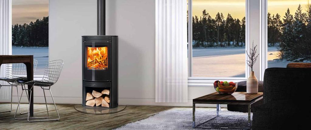 STRÖMSTAD /5 SINGLE DOOR STR ÖMS TAD 5 THIS BEAUTIFULLY SLEEK, CURVED STOVE IS THE EPITOME OF MODERN DESIGN.