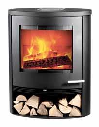 The extra height has been added at the bottom where the firewood storage compartment is now closed off by an attractive cover with soft-touch magnetic