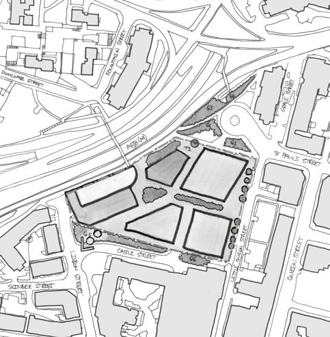 POTENTIAL SITE LAYOUT OPTIONS OVERVIEW HOTEL (E) (D) RESIDENTIAL HOTEL OFFICE (C) OFFICE (A) OFFICE (B) A high profile development opportunity formally occupied by Leeds International Pool west of