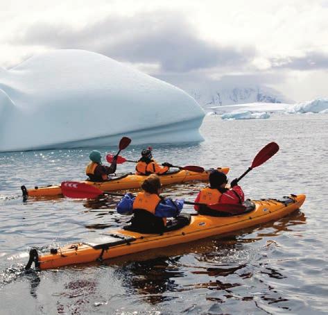 ADVENTURE OPTIONS Adventure Options Enrich Your Experience, Glide Amongst the Icebergs, Sleep Under the Stars.