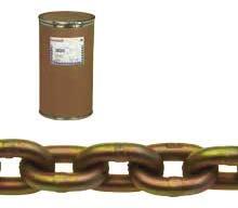 Chain System, Proof Coil Chain (Grade 0) Uses: Excellent general-purpose chain of standard commercial quality Frequently used for fabricating tow chains, binding or tie down chains and logging chains