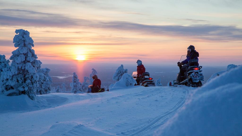 Beginning in Muonio, in northwestern Finland, you ll travel in the company of an experienced guide, overnighting in remote wilderness cabins beneath, hopefully, skies ablaze with the magical displays