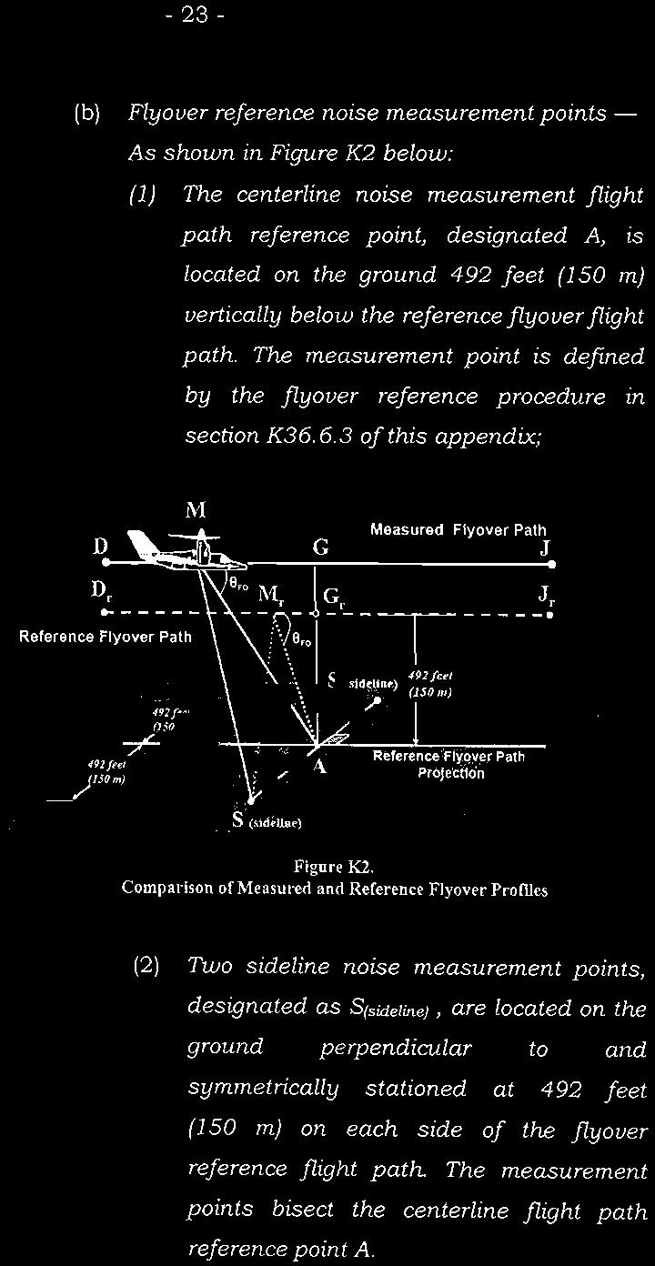 6.3 ofthis appendix; G Measured Flyover Path J G, s«*s»$3 Reference Flyover Path Projection '.' ' S (sid»llnf) Figure K2.
