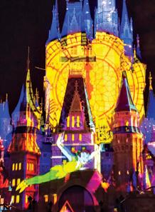 EXPERIENCE CINDERELLA CASTLE IN A WHOLE NEW LIGHT Behold the new nighttime projection show Once Upon A Time Every great story starts with the iconic line Once upon a time, and this spectacular show
