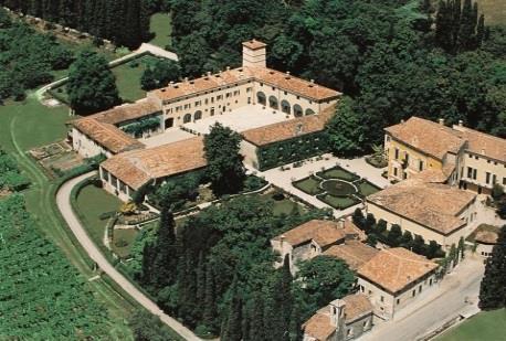 The program includes a walk through the gardens and vines of the estate and a stop at the small Serego Alighieri