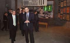 President of the Republic of Croatia Stjepan Mesic (center) visited Yad Vashem on 20 October and toured the Holocaust History Museum, guided by Dr.