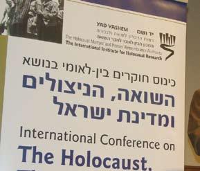A Vibrant Center of Investi Leah Goldstein Researchers at the 2009 Workshop on Real-time Media Reports During WWII Incumbant of the John Najmann Chair of Holocaust Studies and Head This summer, the