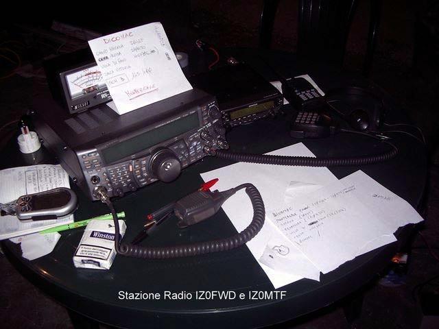 Close-up of the IZØFWD/IZ FWD/IZØMTF radio station (smokin( smokin