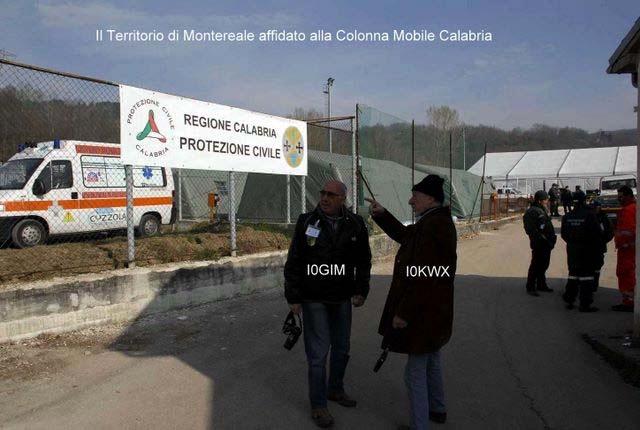 The Montereale area is assigned to the Civil Defence