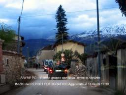 First ARI group arrives at scene ARI-RE PG (Perugia) the