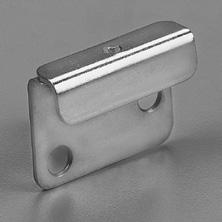 for snug mounting 278 ANO Top-Mount Steel Mirror Clip Size: 1-1/2" wide x 1-1/8" high, for 1/4"