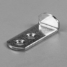 309 ANO Steel Mirror Clip Size: 9/16" wide x 1-1/4" long, for 5/16" thick glass/mirror Features: