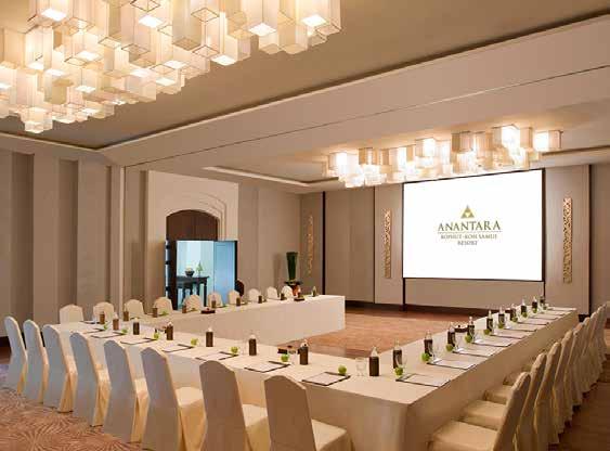 MEETING Anantara Bophut Koh Samui Resort offers modern amenities and services to discerning business travelers, including conferencing and meeting facilities that incorporate Anantara s signature