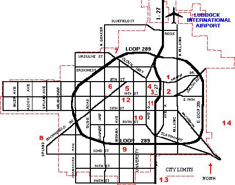 STRENGHTS GRID PATTERN In addition to the Loop, Lubbock is laid out in a easy to navigate grid pattern.