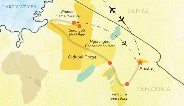Program Highlights: Explore some of the most important parks and reserves in East Africa, including the Serengeti host at different times of the year to the Great Migration, the cyclical journey of 1.