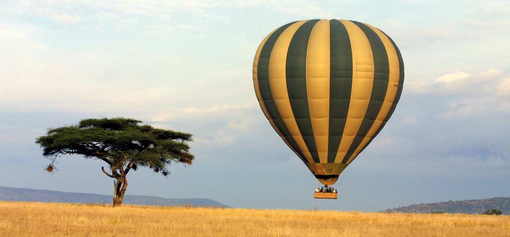 What s Optional: Hot Air Balloon Safari $539 per person An optional Hot Air Balloon Safari is available while in the Serengeti.