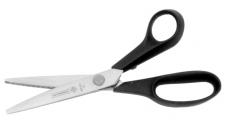 73mm PREMIUM STAINLESS LIGHTWEIGHT SCISSORS & SHEARS Cutlery quality stainless blades with comfortable matte black polypropylene handles to prevent slippage.