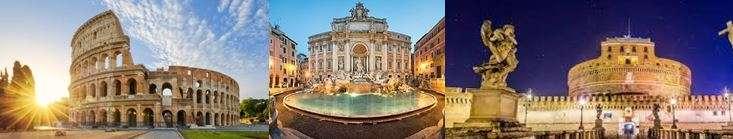Rome combines the historical and monumental center (with ancient ruins, magnificent basilicas, palaces of the Renaissance, baroque squares) and the features of a modern metropolis.