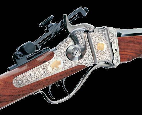 RIFLES 1874 sharps The Original Buffalo Gun SHARPS EXTRA DELUXE 32" # 71100 AAA-Grade satin walnut, octagonal barrel Uberti's Sharps Extra Deluxe