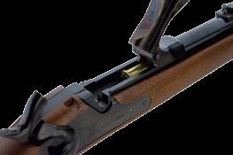 includes a lever lock to ensure the lever remains securely in place. The 28" barrel sports a Buckhorn adjustable rear sight and a blade front sight. 342503 Centennial.