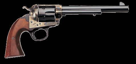 CARTRIDGE REVOLVERS 1873 single Action cattleman (contd.) Single-Action Army Revolvers 1873 cattleman Brass Quintessential S.A.A. Revolvers 1873 BIRD S HEAD 4¾" # 344840 Case-hardened, walnut grip The Birds Head is named for the distinctive shape of the popular grip, which fits a standard size 1873 frame and cylinder.