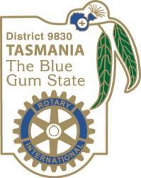 Rotary Tasmania District 9830 Lapel Badge Great to exchange with overseas Rotary visitors.