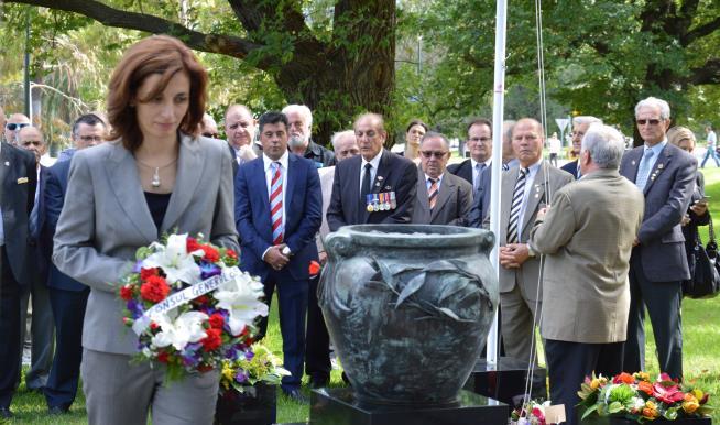 hosted two wreath laying ceremonies at
