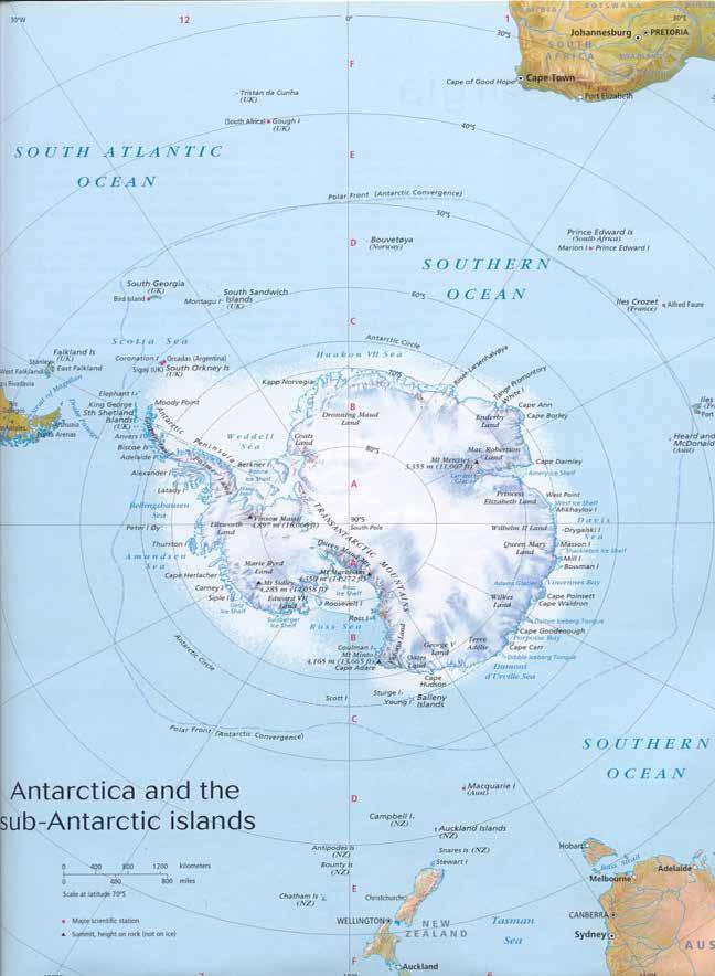 ANTARCTICA, and the Sub Antarctic islands AREA OF OUR EXPEDITIONS TRAVEL TIME TO ANTARCTICA Cruise from Australia 7 days Cruise from New Zealand 6 days Cruise from Ushuaia 2 days Fly from Punta