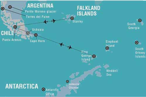 GETTING TO ANTARCTICA... TO South America LATAM flies from Sydney to Santiago daily, via Auckland and QANTAS non-stop from 4 times a week.