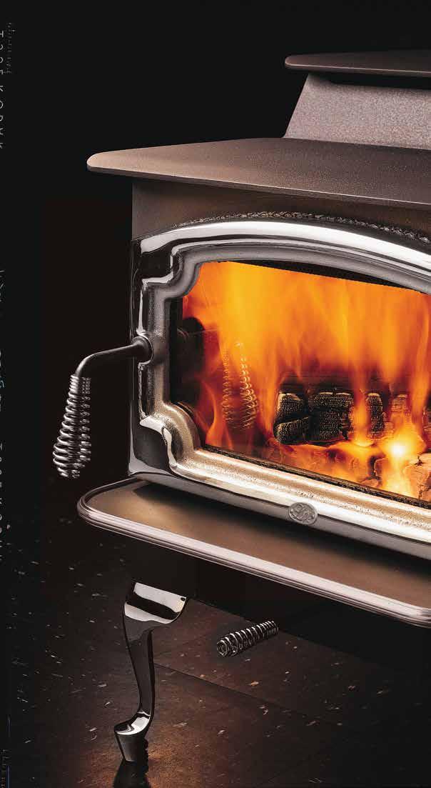 utilities. No Power? No Problem! A Lopi wood stove will keep you warm and cozy under any circumstance.