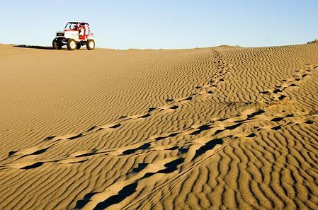 sand dunes.