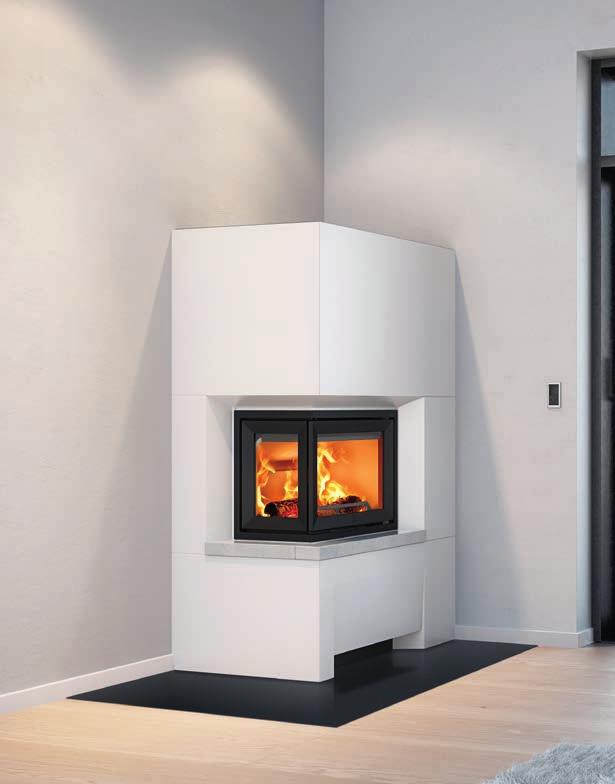 JØTUL S 70 SERIES - NEW INSTALLS DIRECTLY AGAINST A COMBUSTIBLE WALL Jøtul S 71/ Jøtul S 72 is supplied with an integrated firewall and can be mounted directly against a combustible wall.