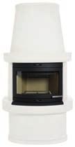 Our fireplaces come ready spackled and three layers of white priming paint, so at