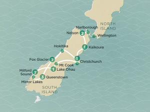 Get your Kiwi kicks in Nelson, Abel Tasman National Park, Fox Glacier, Milford Sound and of course Queenstown, where you can